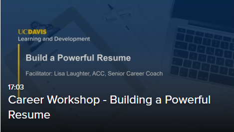 Build a powerful resume