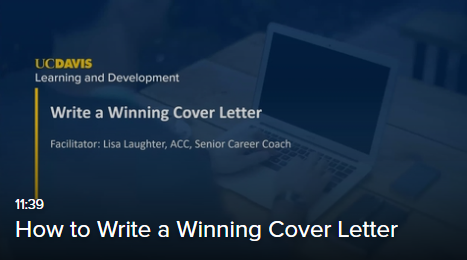 Write a Winning Cover Letter Workshop